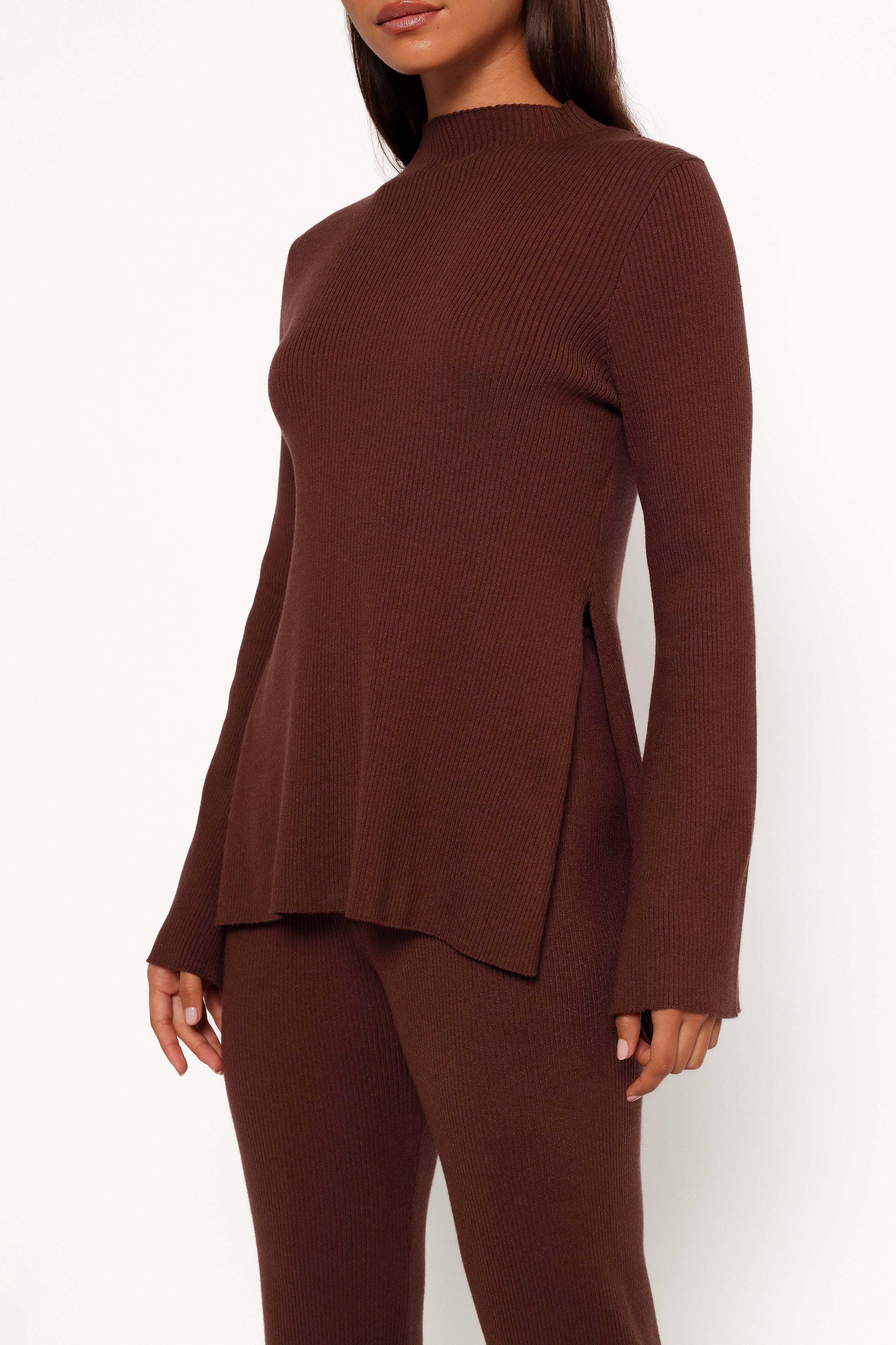 Adrienne Knit Top - Chocolate - XL - Image 30