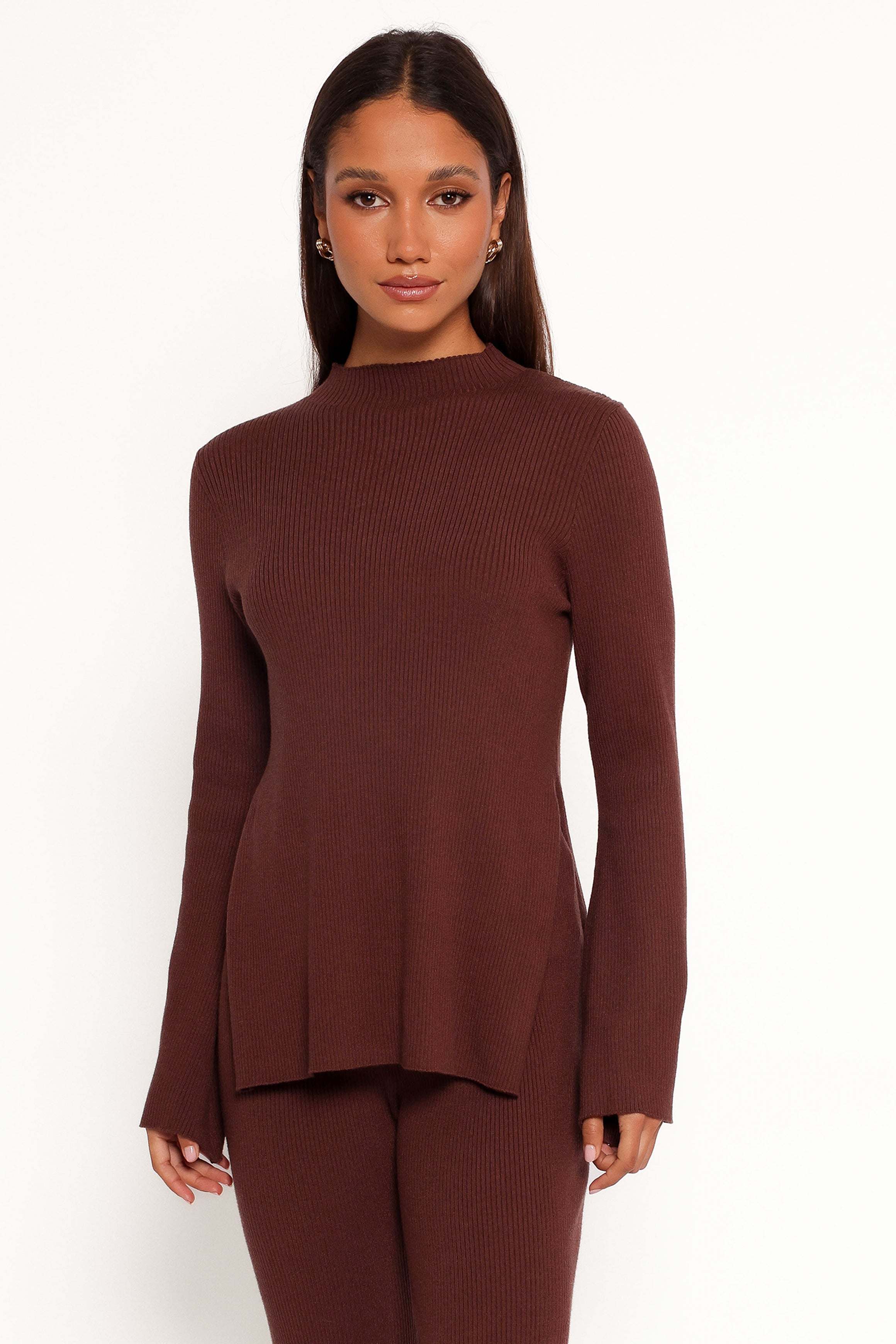 Adrienne Knit Top - Chocolate - XL - Image 29