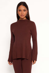 Adrienne Knit Top - Chocolate - XL - Image 29