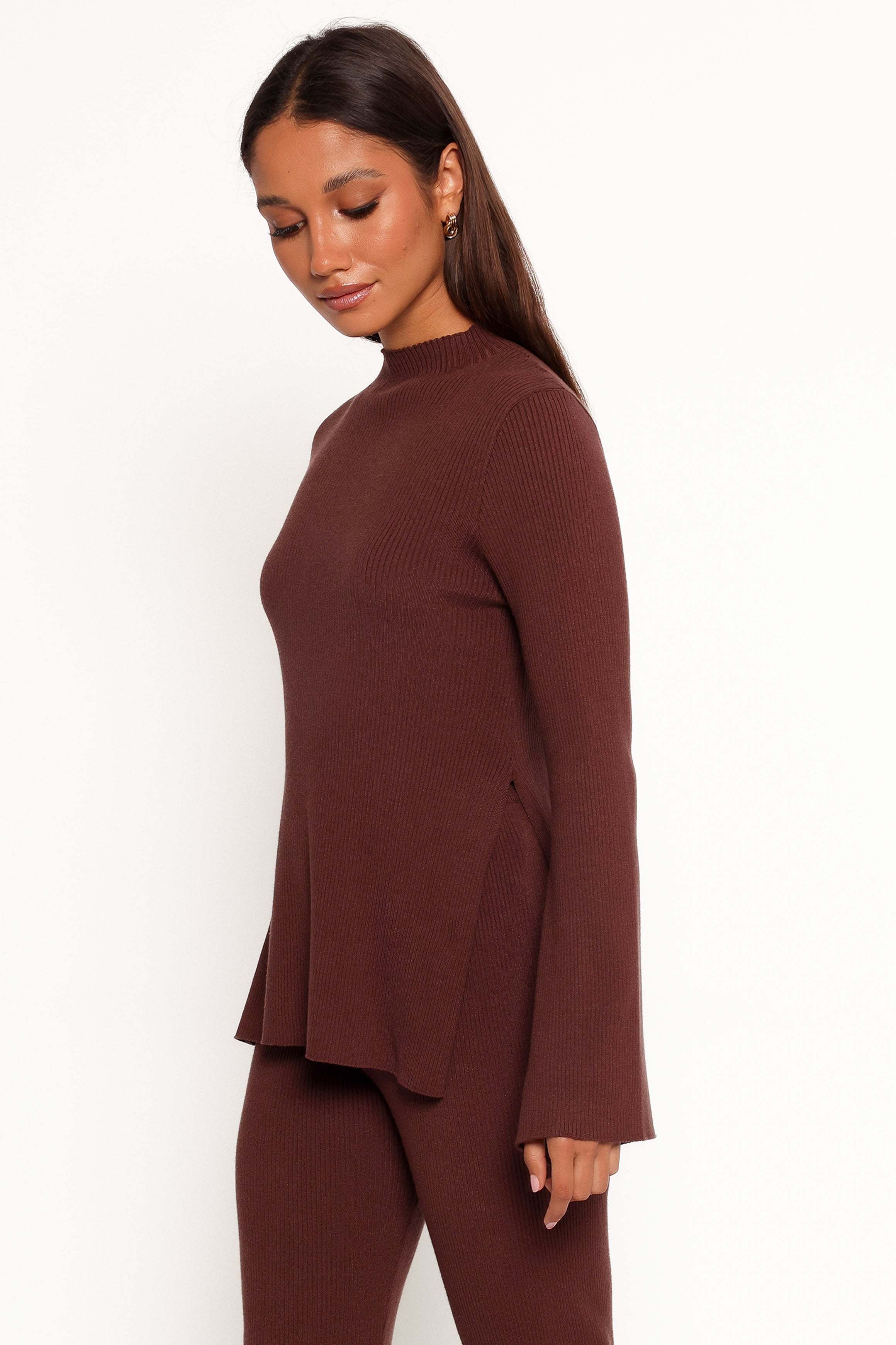 Adrienne Knit Top - Chocolate - XL - Image 31