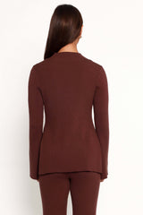 Adrienne Knit Top - Chocolate - XL - Image 32
