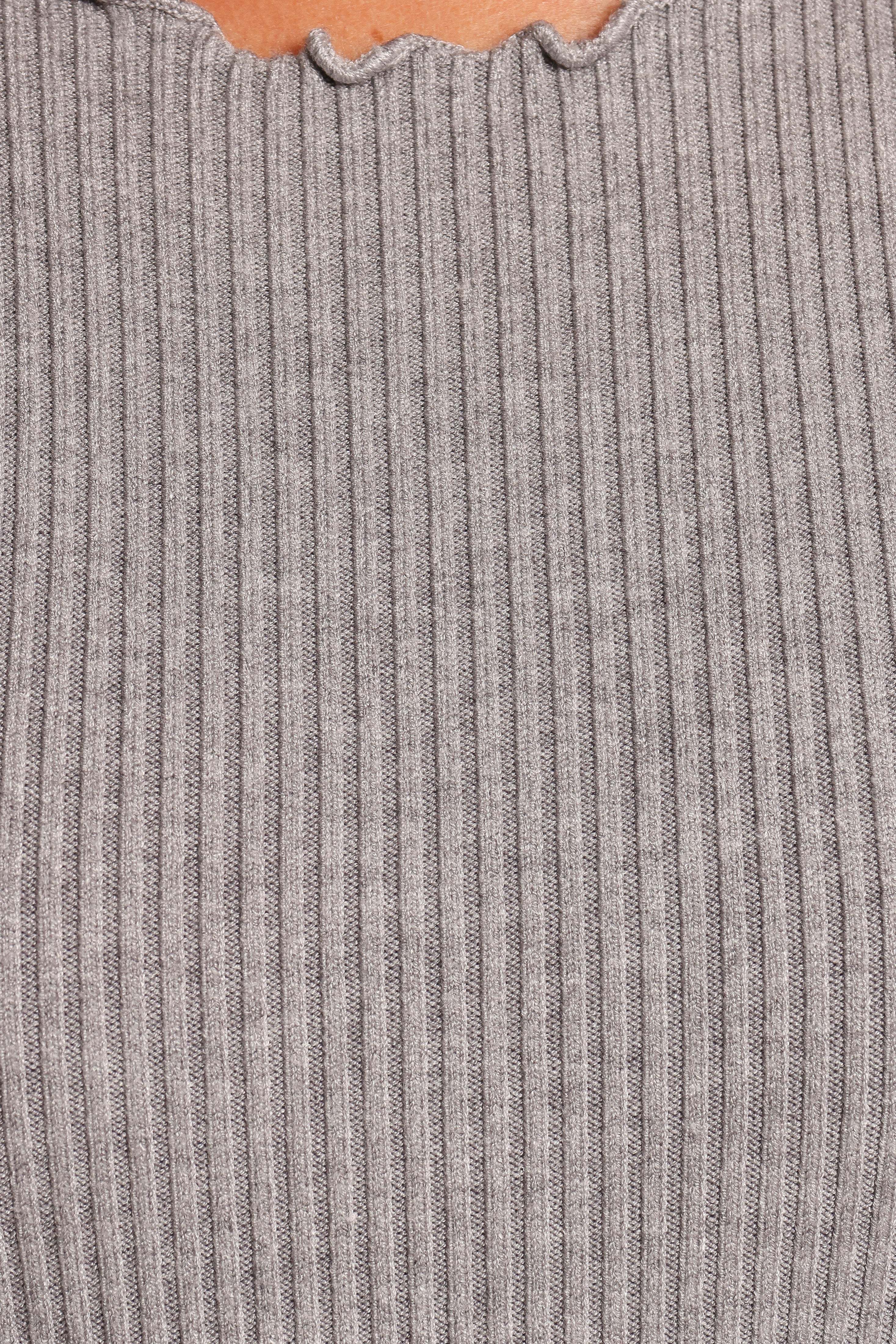Kya Short Sleeve Knit Top - Light Grey - M/L - Image 21